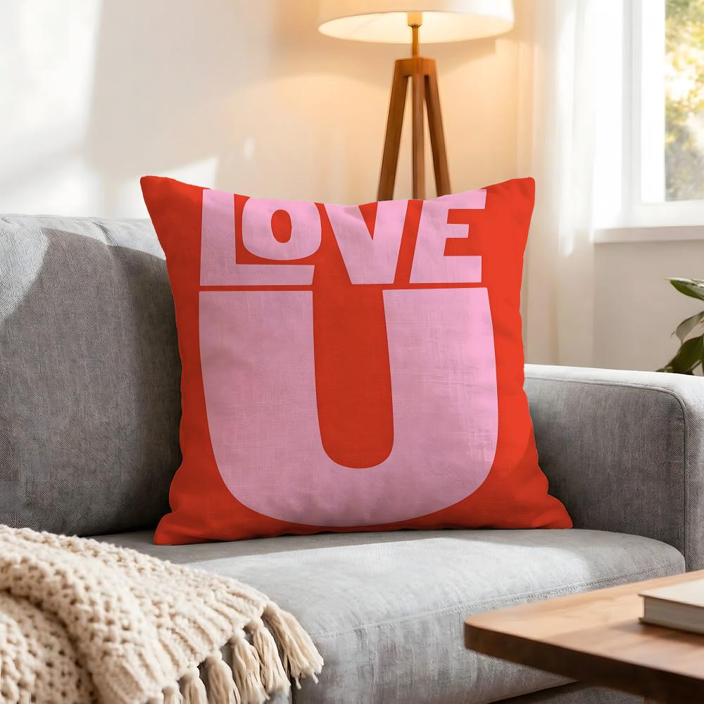Holiday Valentine'S Day Cushion Cover 1Pcs Decorative Covers Soft Cushion Case For Sofa Couch Decor 40X40 45X45 Pillowcases
