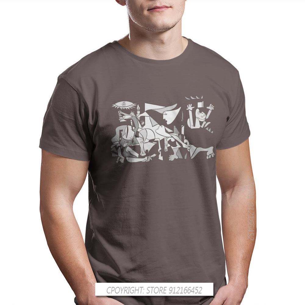 Vintage Alternative Funny Picasso Guernica 1937 Artwork Reproduction Classic Unisex T Shirt Oversize Pure Cotton Harajuku Tshirt