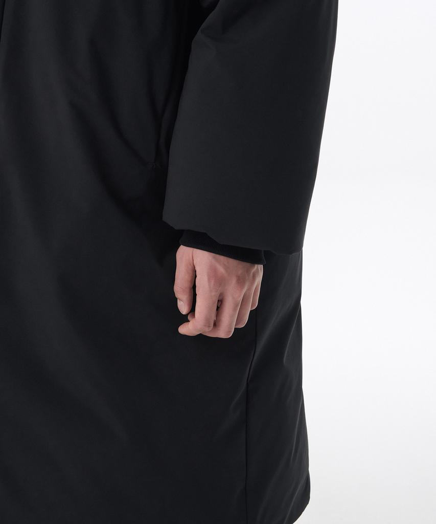 Musinsa Standard Minimal Hooded Long Down Parka [Black]