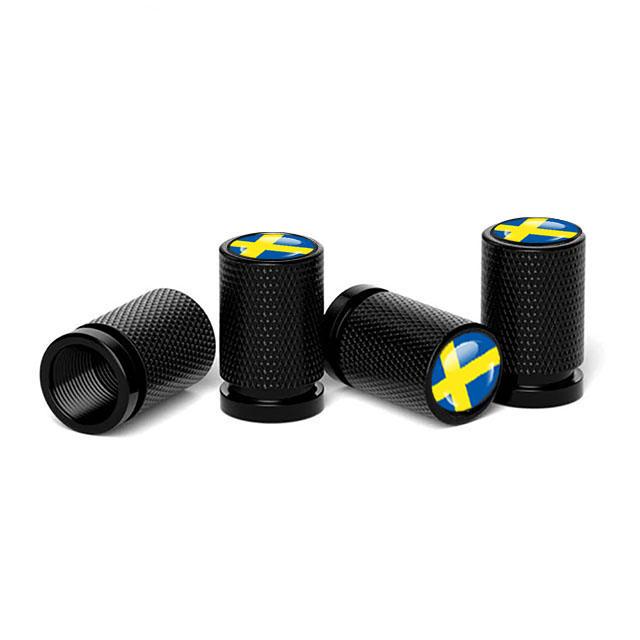 4Pcs Tyre Valve Cover Metal Car Tire Wheel Stem Air Valve Cap for Volvo XC40 XC60 XC90 C30 C70 S60 V50 V60 V70 Auto Accessoories