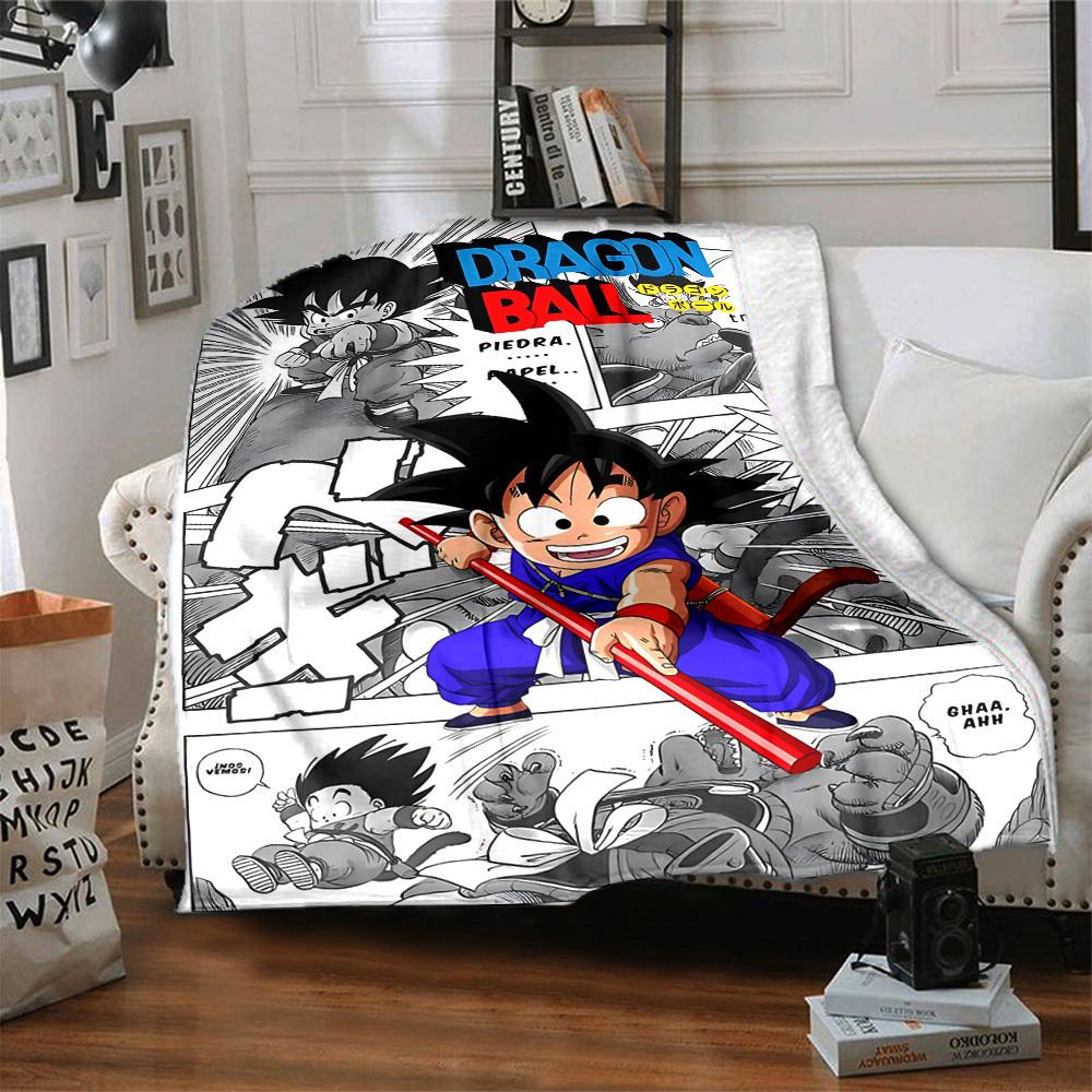 1PC Dragon Ball Blanket, Throw For Sofa, Bed, Travel, Camping, Livingroom,