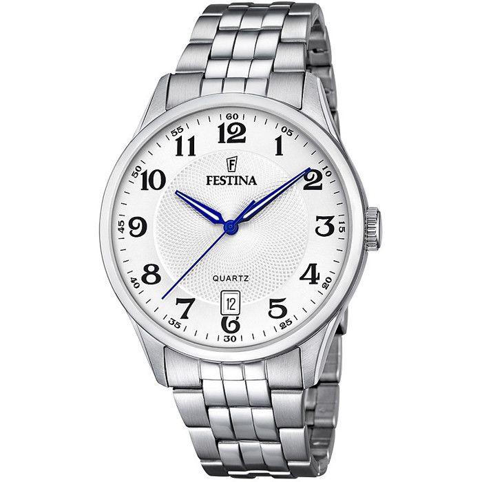 Montre - FESTINA - Acier Gris - Étanche 5 ATM - Mouvement Quartz - Verre Minéral