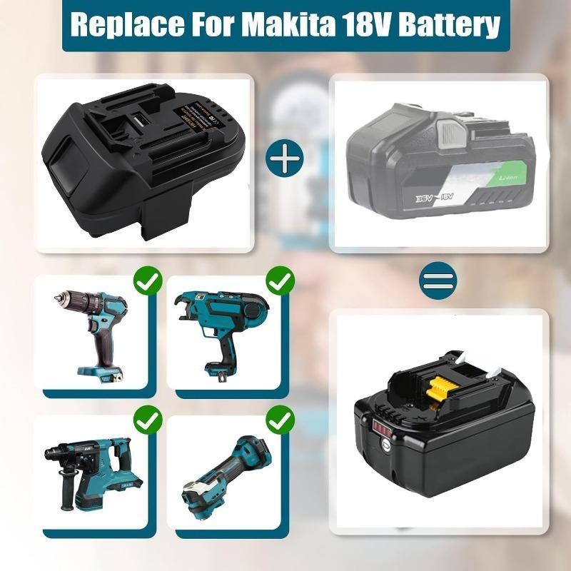 HK18MT Battery Adapter for Hitachi/HIKOKI 18V/36V Li-ion Batteries Converting To for Makita 18V Li-ion Battery Power Tools Drill