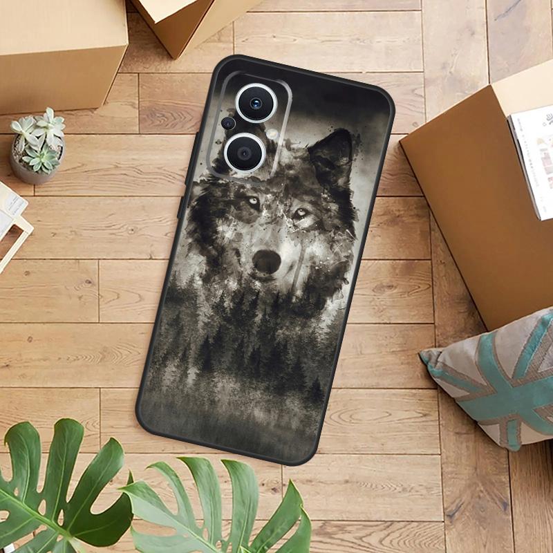 Animal Wolf Case For OPPO Reno 13F 14F 12F 10 11 12 13 14 Pro 8T 7 8 Lite OPPO Find X9 X6 X5 X8 Pro Cover