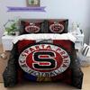Sparta Prague football logo Pattern Bedding Home Decoration Birthday Gift (1 * duvet cover + 2 * pillowcase, without core)
