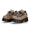 Sneakers Fashionable Height Increasing Leisure-Level Super Popular Leopard Print Gothic Punk Platform High-Top Daddy Shoes