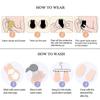 4PCS Push Up Sticky Bras for Women, Backless Invisible Bra Adhesive Bra Breast Lift Tape Reusable Nipple Covers