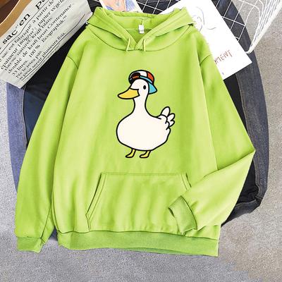Толстовки Subaru Dancing Duck Hololive, женские толстовки с длинным рукавом, уличная одежда большого размера с круглым вырезом, повседневная одежда Y2k, Sudaderas