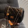 High-end Fashion Bag Women's 2025 New Diamond Chain Small Square Bag Korean Version Popular Simple and Versatile Shoulder Bag