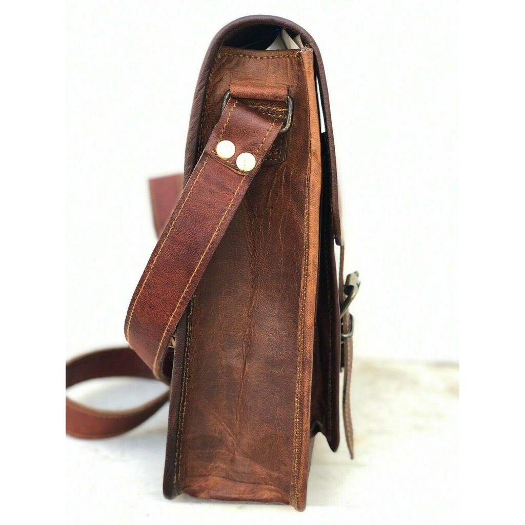Кожаная сумка-портфель через плечо Сумка через плечо с замком для женщин Винтаж