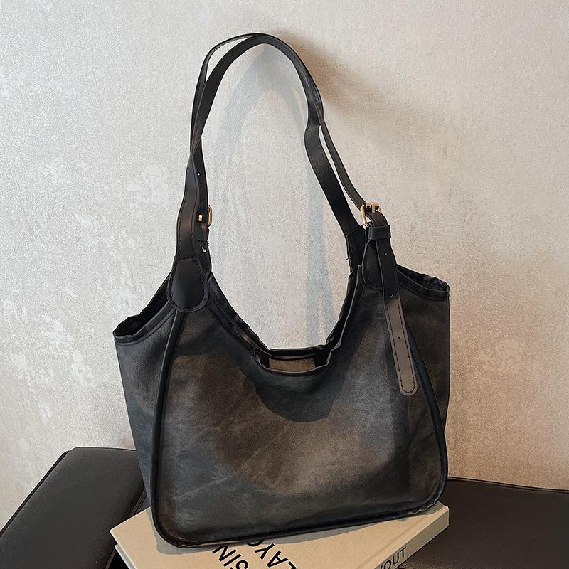 Большая вместительная сумка для поездок на работу, новый стиль, модная фактурная сумка для женщин, модная универсальная сумка на одно плечо