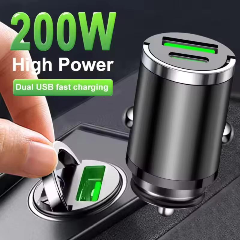 Мини 111 Вт PD QC Кольцо для вытягивания USB C PD Автомобильное зарядное устройство Адаптер быстрой зарядки в машине Для iPhone Xiaomi Samsung Huawei Автомобильное зарядное устройство для телефона