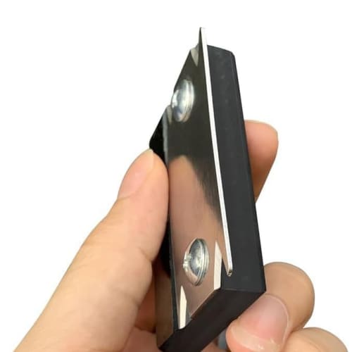 KIMLONTON 2-Piece Edge Cutter, Edge Banding Trimmer, 420 Steel, High Precision, Arc and Straight Edge Treatment, Woodworking Edge Trimmer, Compatible