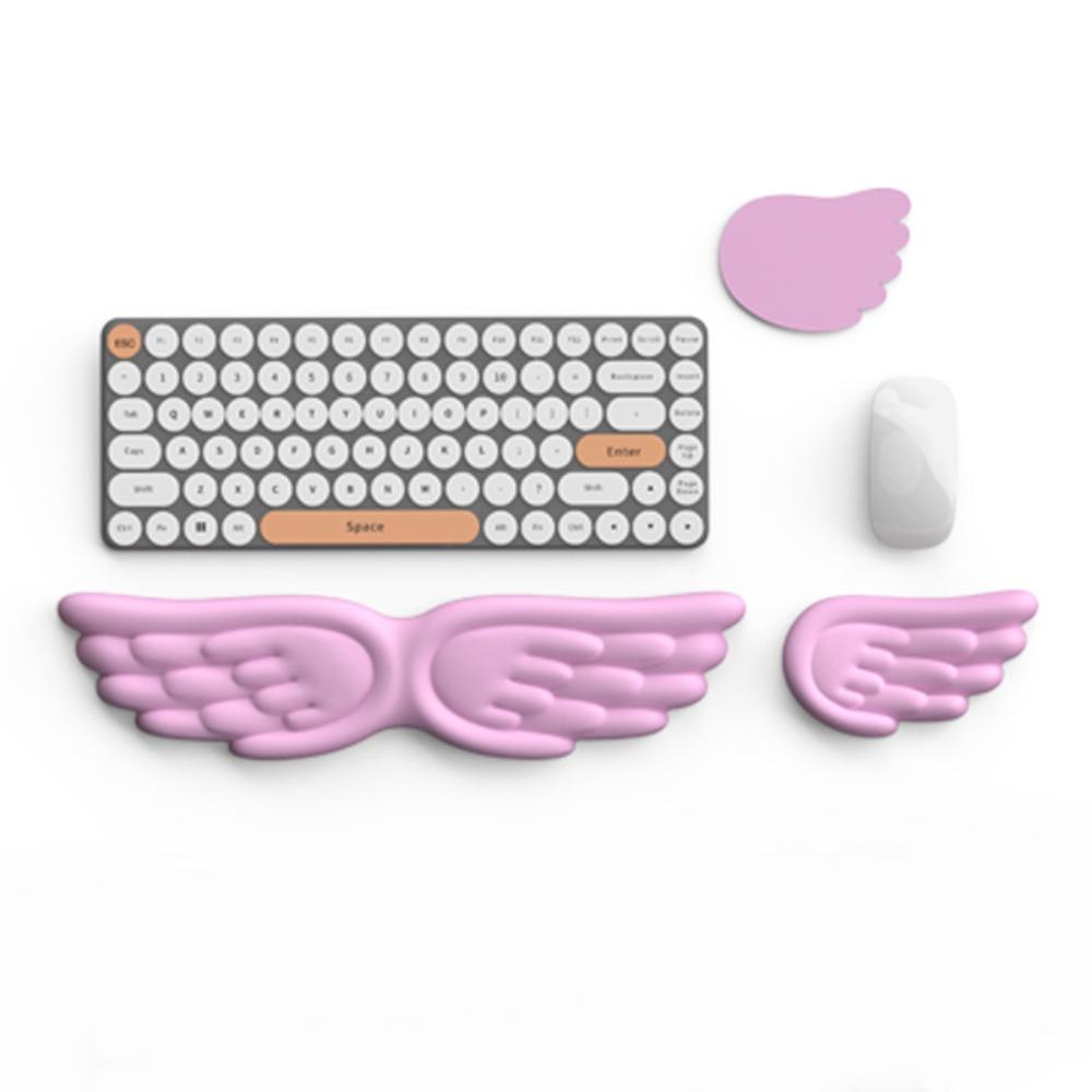 Angel Wing Mouse Pad Memory Foam Keyboard Palm Rest New Wrist Support  for Office and Gaming