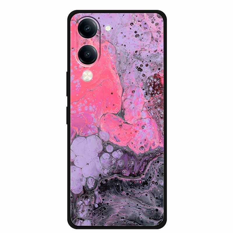 Чехол для Vivo iQOO Z10 Lite Силиконовый Черный ТПУ Funda Задняя крышка для iQOO Z10 Lite 5G I2409 Мягкий чехол Животное Coque IQOOZ10 Lite