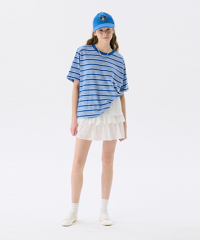 JUNEJUNE SPACE Vol13.Stripe T_Blue(Vol13.Stripe T_Blue)