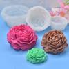 1/3/5Pcs 3D Peony Silicone Mold Set, S/M/L DIY Candle & Soap Molds for Wax, Resin, Plaster, Valentine/Wedding Decor
