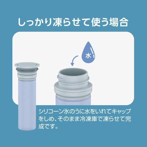 Peacock Vacuum Bottle Industry Mini Ice Pack (Portable Ice Bag) with Cold Keeper, Pale Blue, ABB-15 A