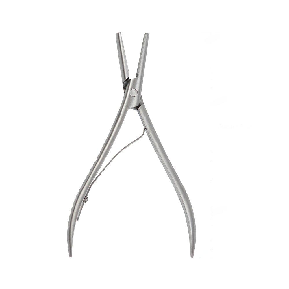 1 шт. 6,5-дюймовые плоские плоскогубцы из нержавеющей стали для наращивания волос Инструменты для наращивания волос из нержавеющей стали Щипцы для волос