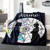 Customizable Addams Family Wednesday6 Throw Blanket – Personalized Name, All-Season Cozy Snug Blanket, Machine Washable, Personalized Blanket
