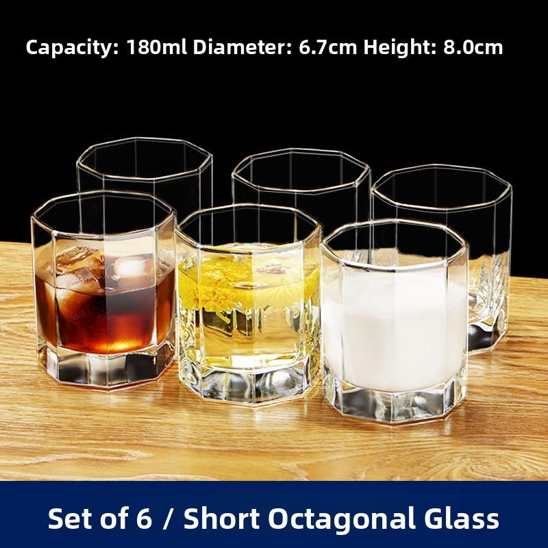 High Temperature Resistant Glass Cup Set for Home Use Guest Drinking Tea Juice Beer White Wine Cup New Model Transparent roun...