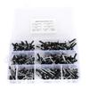 200pcs Black Blind Rivet Kit Aluminum Blind Rivet Fasteners Assortment 3.24.04.8mm