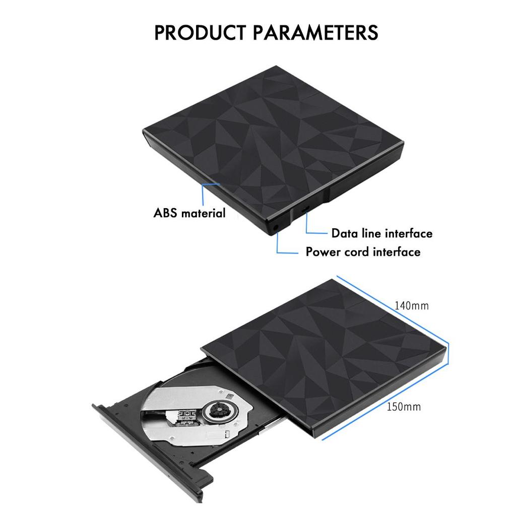 USB 3.0 и DVD-привод типа C, драйвер устройства записи компакт-дисков, высокоскоростное устройство записи и чтения без привода, внешний DVD-RW-плеер, записывающее устройство ReaderAA