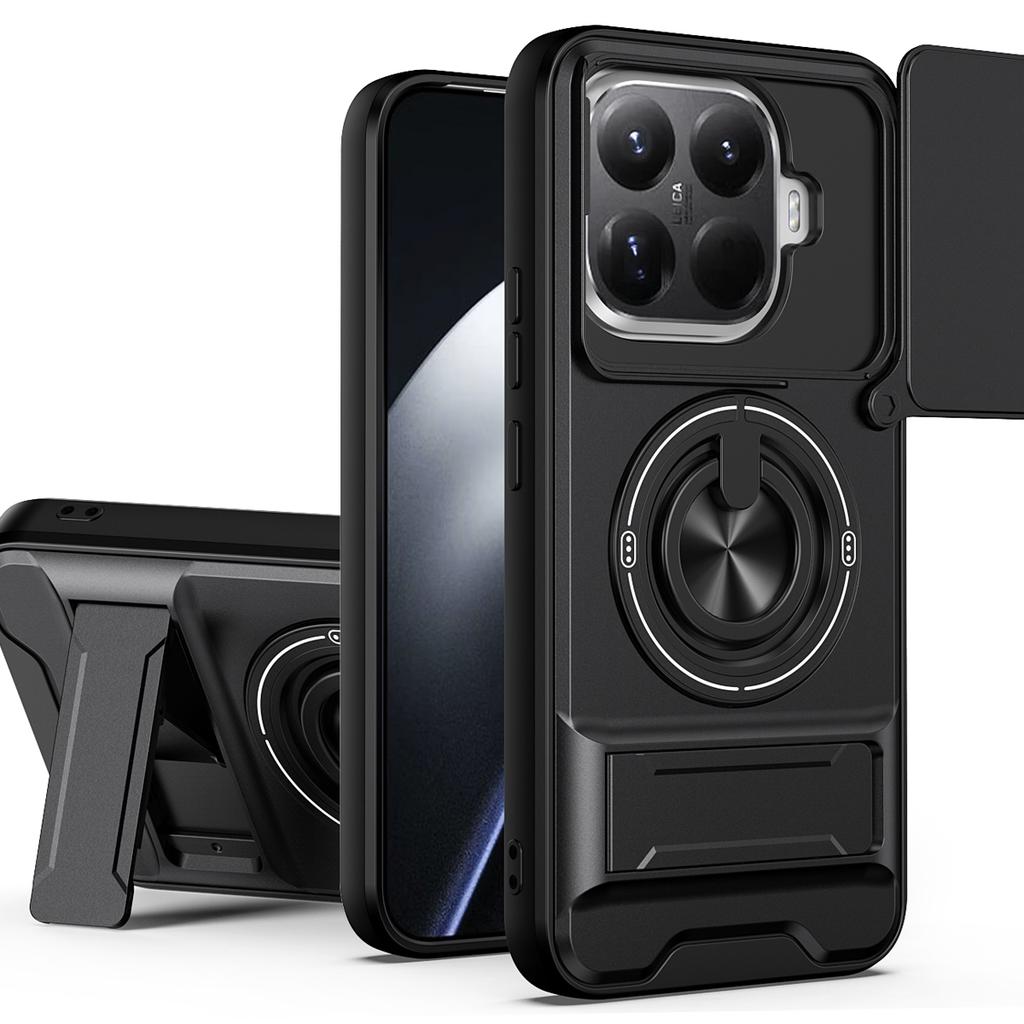 Бронированный чехол 15T/15T Pro для Xiaomi 15T Pro, противоударный чехол-слайдер с защитой объектива, чехол для телефона для Xiaomi 15T, чехол Fundas с кольцом