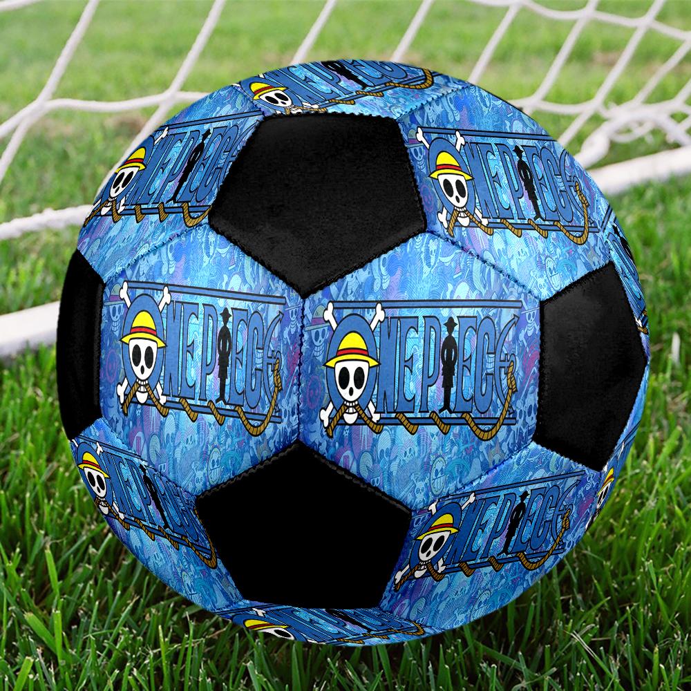 1pc Anime One Piece Logo Football Soccer Ball Size 5 Indoor Soccer Ball Fashion Colorful Backyard Game -Great For Sports Fans Gift HE53