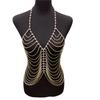European And American New Luxury Rhinestone Fringed Body Chain Underwear, Fashionable And Sexy Crystal Breast Chain Bra Body Jewelry Women