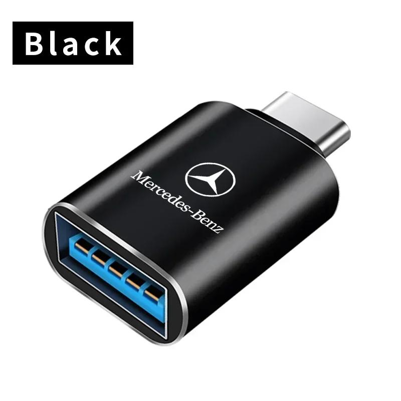 CFJ1 USB 3.0 Type-C Data Adapter Type C 10A OTG USB C Male To USB For Mercedes Benz A180 A200 A260 W203 W210 W211 W204 C E S CLS