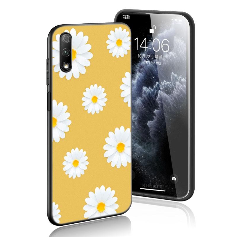Чехол с цветами подсолнуха для Huawei Honor 10X Lite 7A 8A 9X 20 Pro 7S 8C 8S 8X 9A 9C 10i 20i 30i 20E 20S 8 10 Lite, черный чехол
