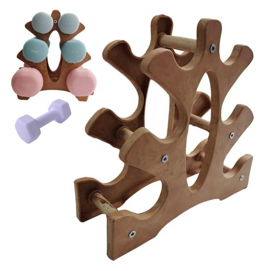 3-ярусная стойка для гантелей, сверхпрочный органайзер-держатель для весов, компактная стойка для хранения гантелей для домашнего спортзала