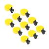 10Pcs Yellow Automatic Bird Waterer Large Capacity Bird Water Drinker  Pet Bird