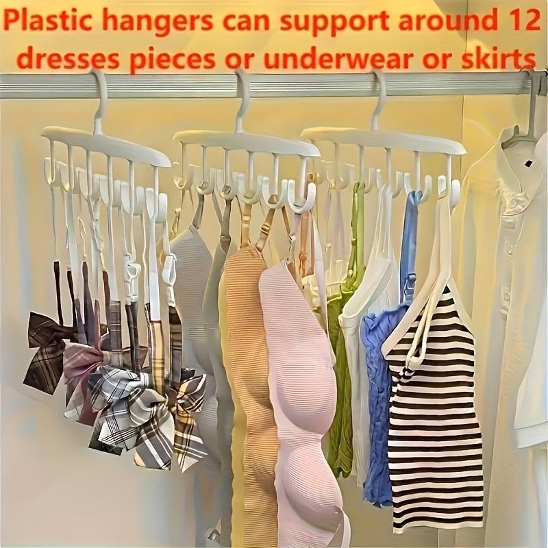 Вращающаяся вешалка с 12 крючками, экономящая место - Идеально подходит для галстуков, нижнего белья, маек и юбок | Портативный органайзер, подходящий для общежитий и домашнего хранения.