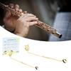 Metal Flute Music Score Stand Portable Metal Score Clip Adjustable Portable Music Stand Suitable for Woodwind Musicians