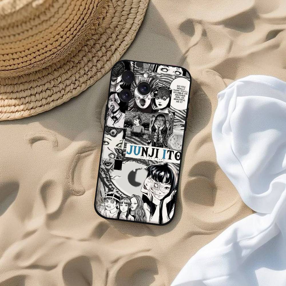 Аниме Джунджи Ито Ужасы Хоррор Чехол для Телефона Для IPhone 17 16 15 14 13 12 11 PRO MAX PLUS Mini ТПУ Мягкий Приятный для Кожи Чехол