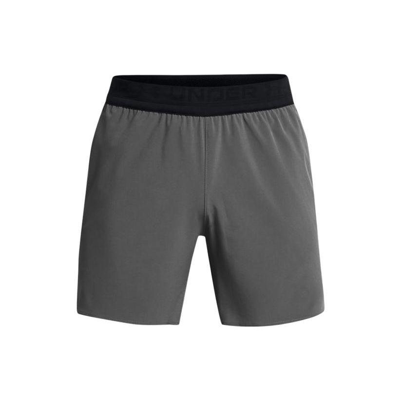 Under Armour UA Peak Logo Print Lace-Up Mid Rise Casual Shorts Men Shorts Dark-Serye 1376782-025