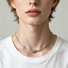 Унисекс Хип-хоп Титановая Змеиная Костяная Цепь Ожерелье - Прочная, Невыцветающая Ключичная Цепь