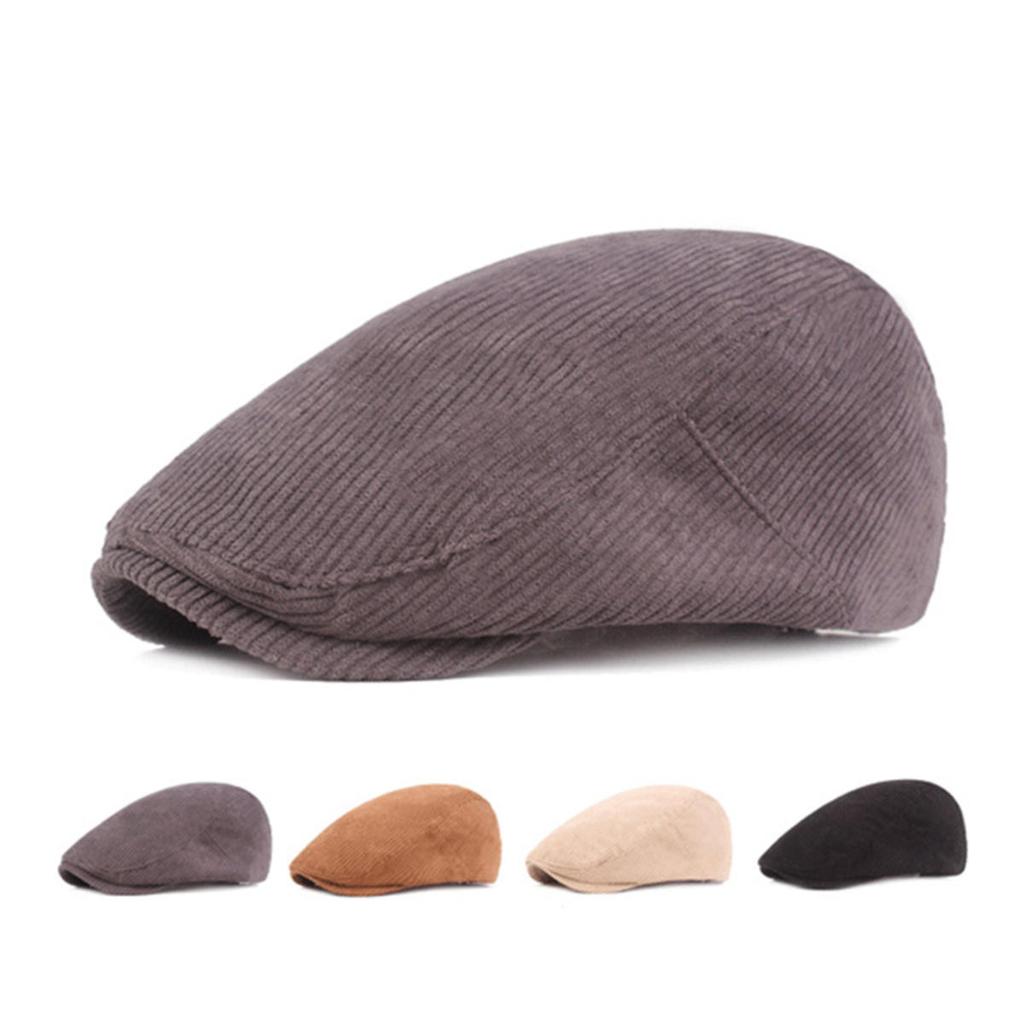 Модные вельветовые кепки газетчика осень-зима берет рог ретро кепка с козырьком вперед шляпа мужчины женщины универсальные кепки для отдыха на природе