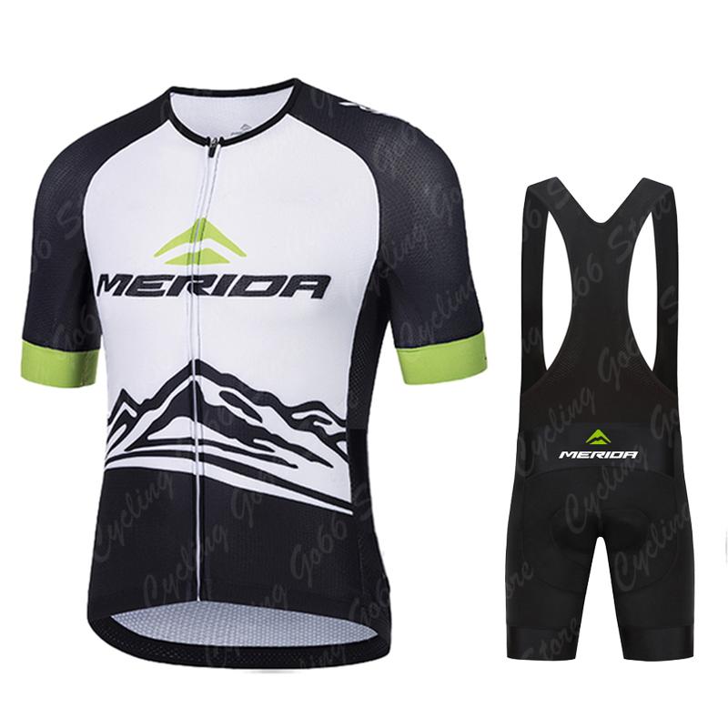Summer Merida Cycling Jersey Set MTB Bicycle Cycling Clothing Mountain Bike Wear Clothes Maillot Ropa Ciclismo Triathlon