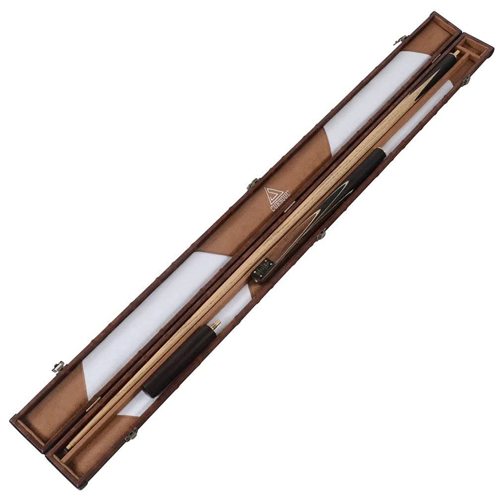 Cuesoul Handmade Piece Snooker Cue Set with Cue Case and Cue Extension 57", Rosewood, 3/4 (CSSC008)