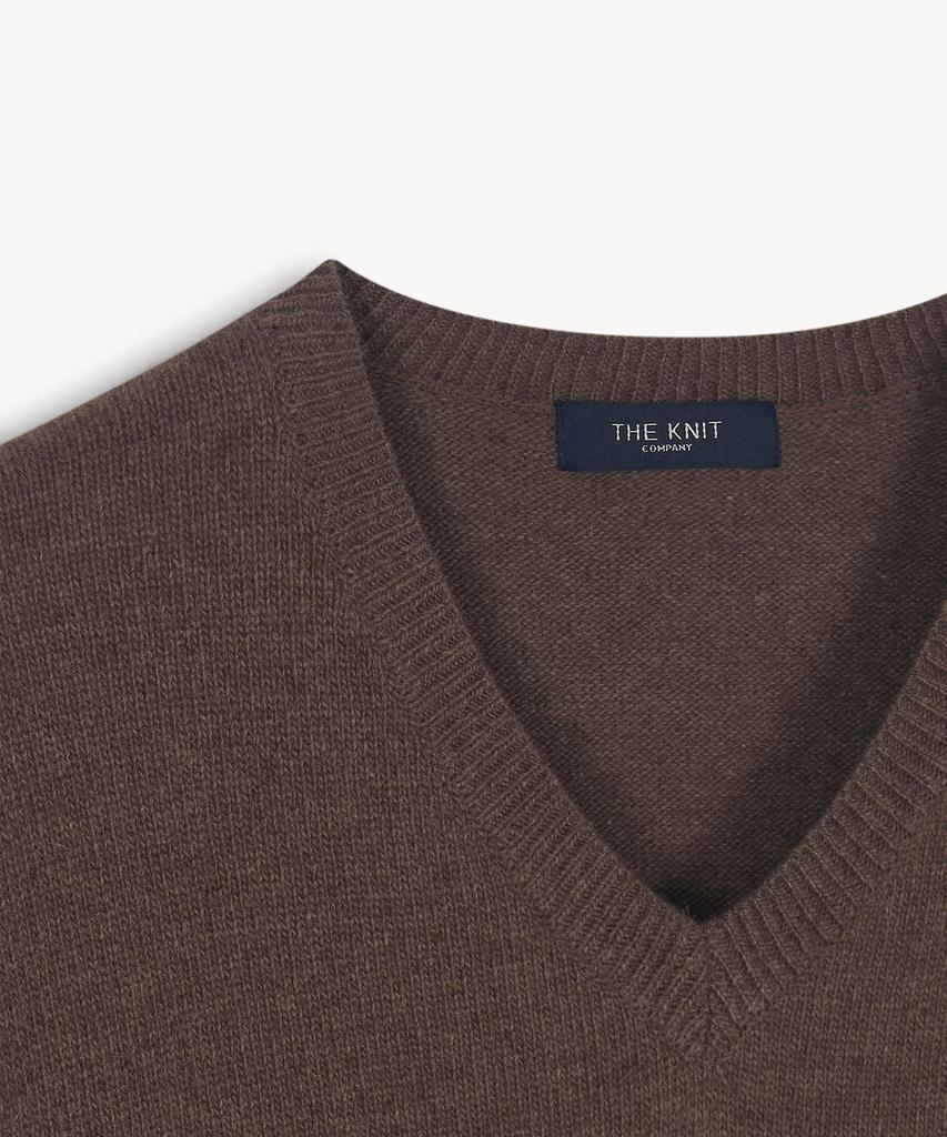 THEKNITCOMPANY (женщины) Шерстяной кашемировый свитер с V-образным вырезом 6 цветов