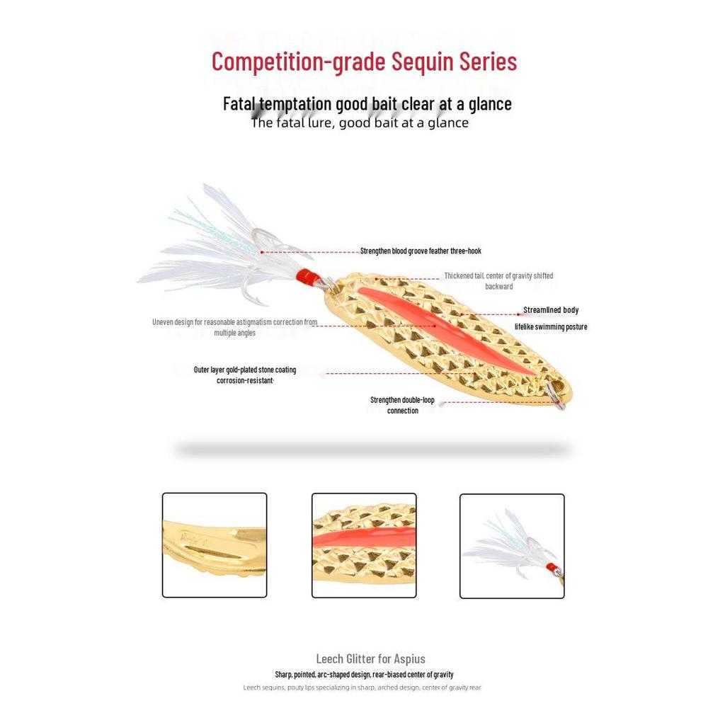Светящийся набор спиннербейтов для дальнего заброса для пресной воды - Бионическая пиявка и приманка на окуня