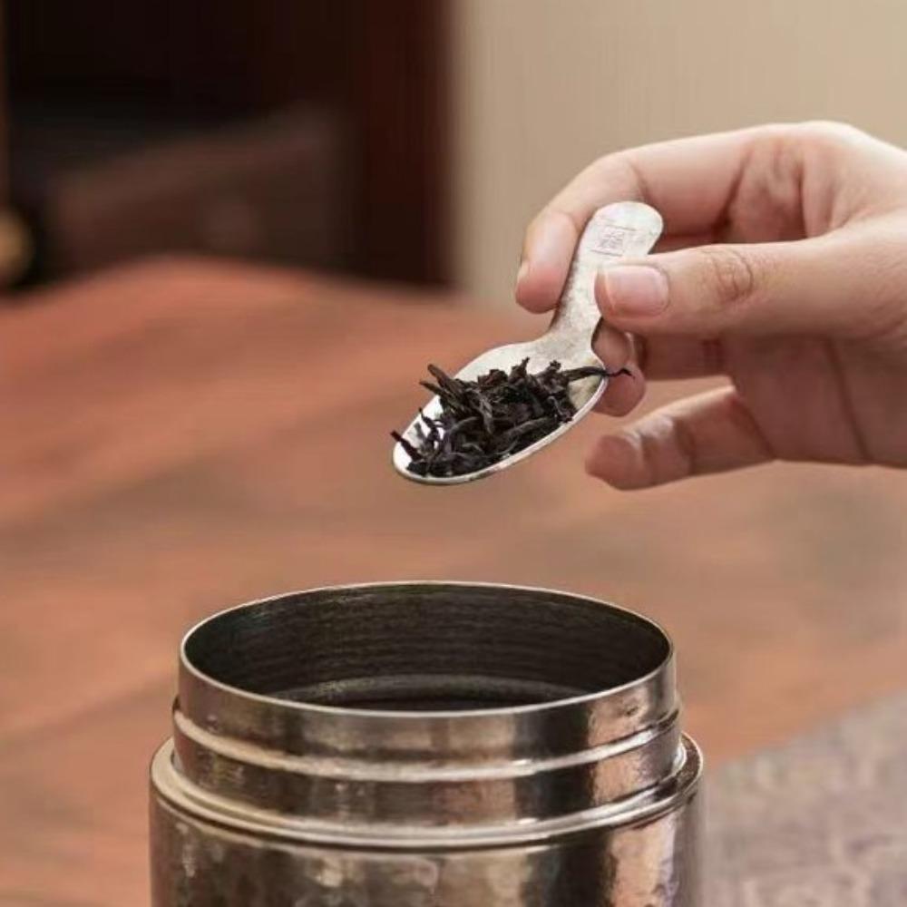 Thickened Tea Dividing Tool Pure Titanium Mini Tea Spoon Coffee Bean Spoon Tea Scoop Coffee Bean
