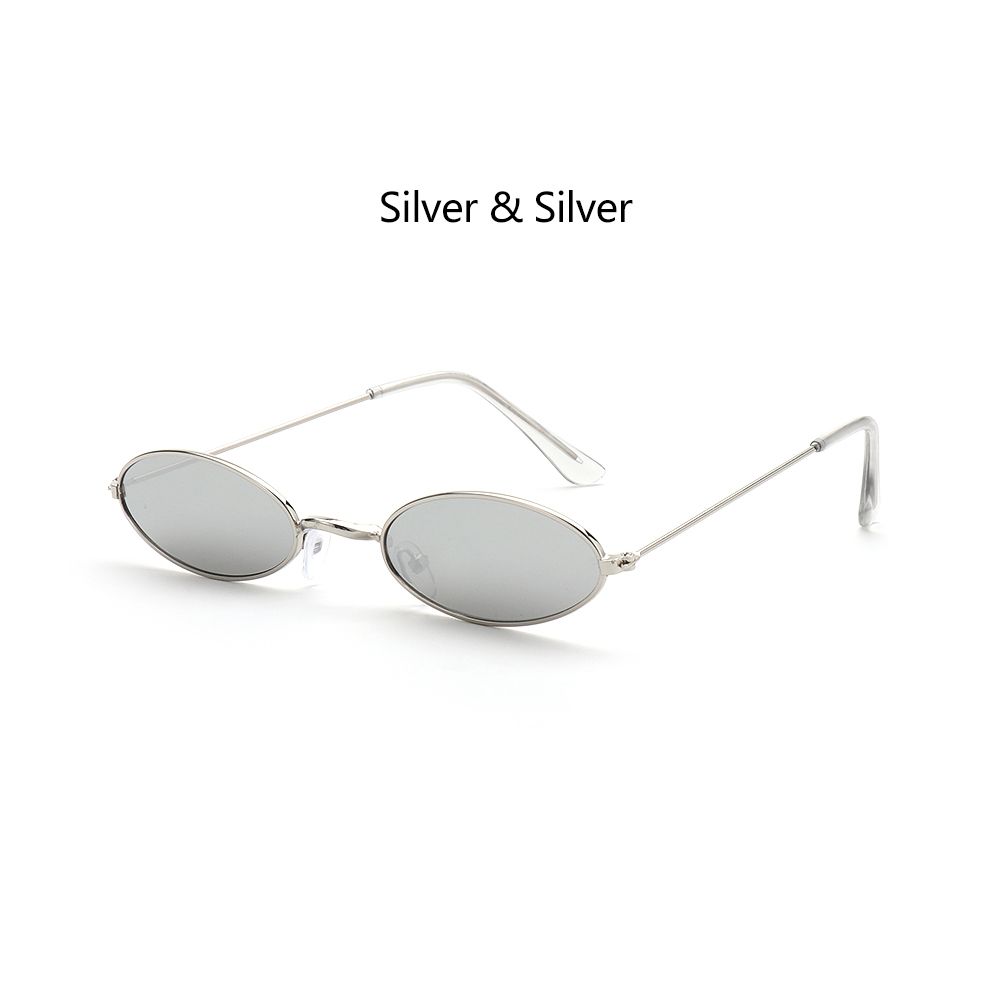 Fashion Design Small Frame Men and Women Sun Glasses Vintage Shades Eyeglasses Oval Sunglasses