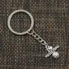 Fashion 30mm Key Ring Metal Key Chain Keychain Jewelry Antique Bronze   Plated I Love Volleyball 21x20mm Pendant