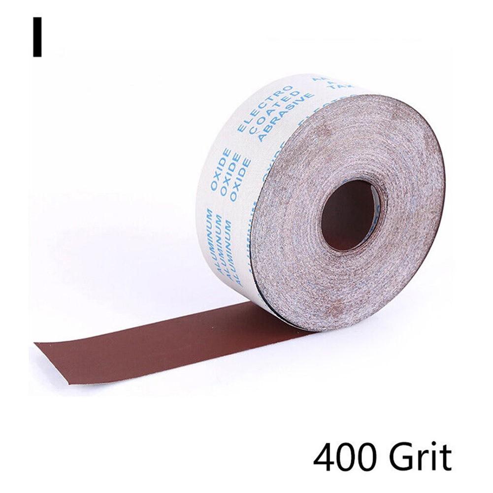1M*10CM Sandpaper Roll 80-800 Grit Emery Cloth Non-staining Coating