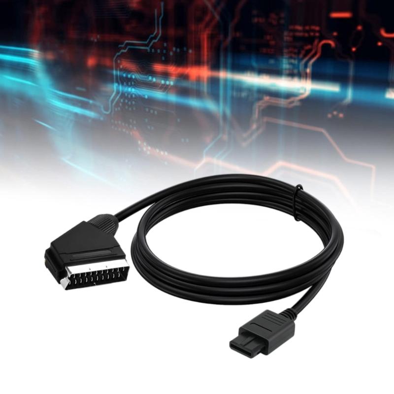 SCART RGBs Кабель для игровых систем N64 180см Медные жилы Повышенная стабильность сигнала