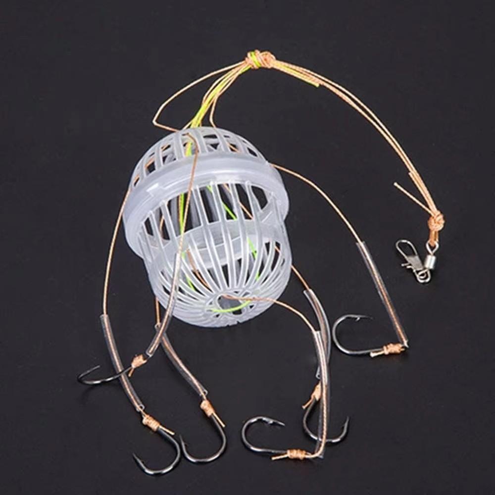 Plastics Fishing Hooks with Six Strong Hooks Sea Box Hook New Explosion Baits Cage Tackle Tools